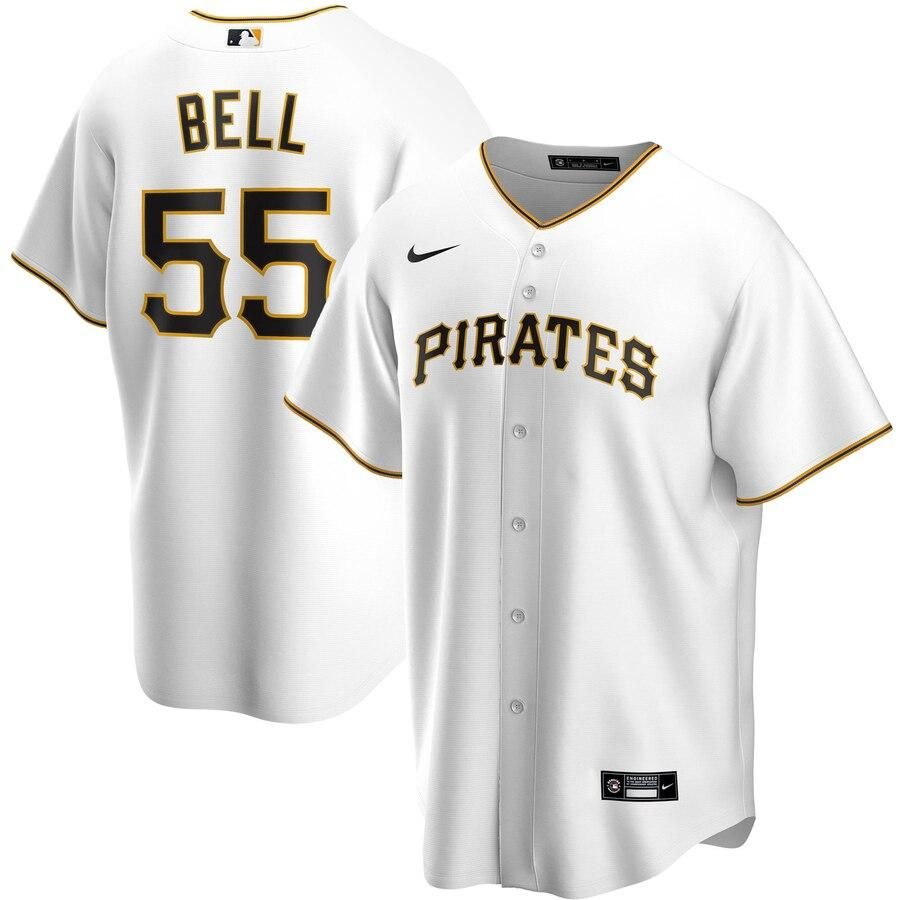 josh bell pittsburgh pirates home 2020 player jersey whitet0ric