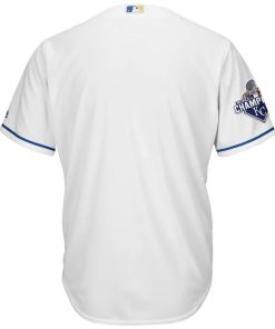 kansas city royals majestic 2015 world series champions gold program cool base jersey whiteqvkqh