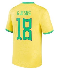 gabriel jesus brazil national team 202223 home jersey 4y5wy